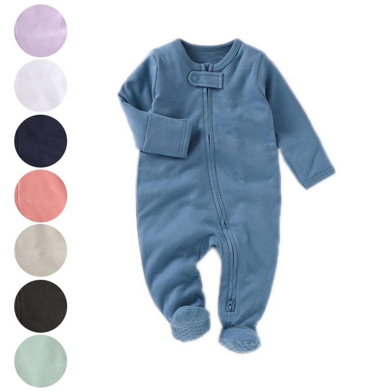 Autumn Long Sleeve Infant Baby Footie Pajama New Arrival Baby Bodysuits